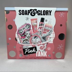 PINK TANK Soap & Glory NEW Beauty Tin Gift Set